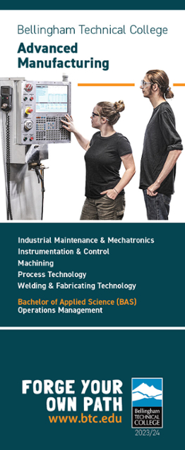 Cover of BTC's Advanced Manufacturing brochure