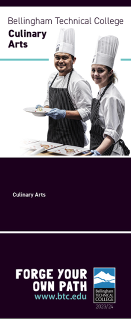 Cover of BTC's Culinary Arts brochure