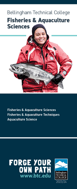 Cover of BTC's Fisheries & Aquaculture Sciences brochure